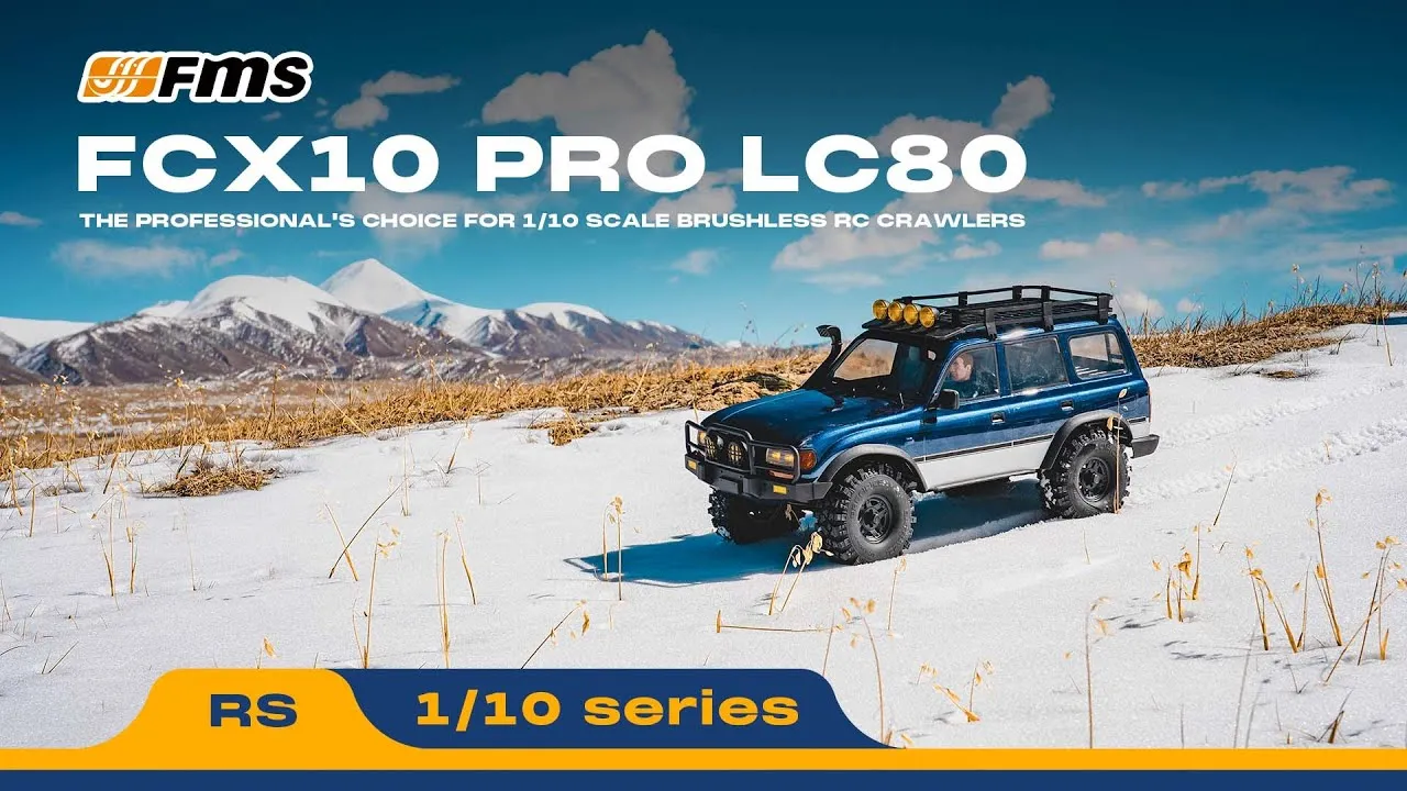FMS 1/10 FCX10 PRO BRUSHLESS TOYOTA LAND CRUISER LC80 RS V2 ARTR - Image 4